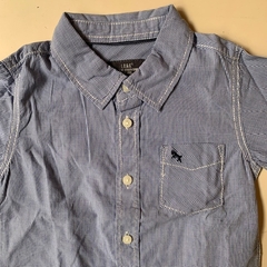 Camisa manga larga azul cuadrillé H&M - 9-12M en internet