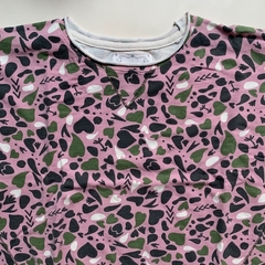 Buzo de algodón finito rosa "Corazones" Rapsodia - 8A en internet