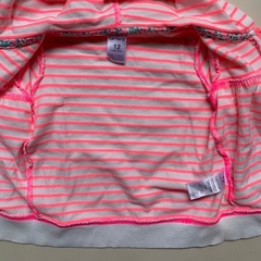 Campera de algodón rayada rosa Carter's - 12M - tienda online