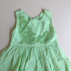 Vestido sin mangas con brodery verde lima Zara - 9-12M - comprar online