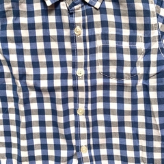 Camisa manga larga cuadrillé azul Zara - 12-18M - Comunidad Vestireta