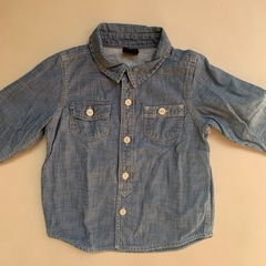Camisa manga larga de jean con interior de algodón Gap - 18-24M - comprar online