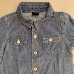 Camisa manga larga de jean con interior de algodón Gap - 18-24M en internet