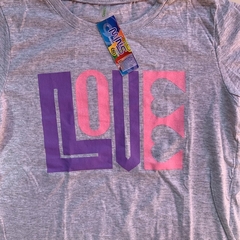 Remera manga larga de algodón gris "Love" Coco's *NUEVO* - 12A en internet