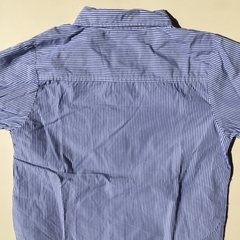 Camisa manga larga azul rayada Magdalena Esposito *NUEVO*- 8A en internet