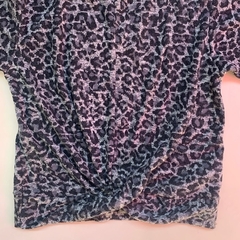 Buzo gris de hilo animal print con "Nudo" Zara - 8A - Comunidad Vestireta