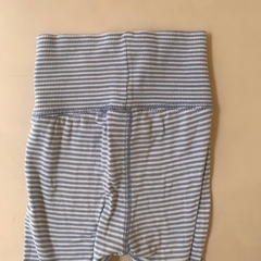Pantalón de algodón con piecitos y cintura elástica rayado H&M *NUEVO* - 2-4M en internet