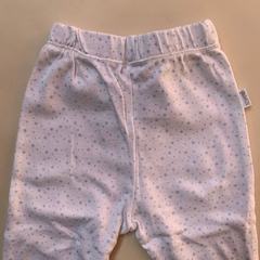 Pantalón de algodón blanco estampado con cintura elástica y piecitos Nishito - 1A en internet