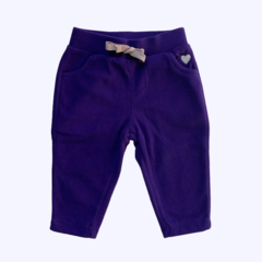 Pantalón de polar violeta con cintura elástica Carter's *NUEVO* - 6M