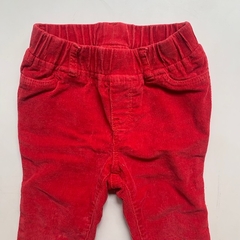 Pantalón de corderoy rojo con cintura elástica Gap - 12-18M - comprar online