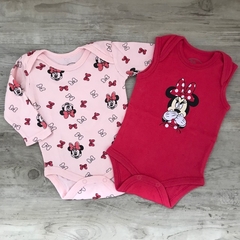 Body de algodón (pack x 2) manga corta y manga larga de Minnie Disney *NUEVO* - 0-3M - comprar online