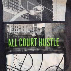 Remera de algodón manga corta gris "All court hustle" Old Navy - 8A - Comunidad Vestireta