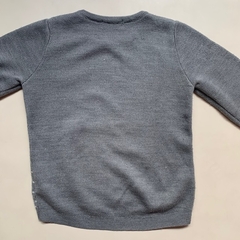 Sweater de hilo de algodón gris "Zorro" H&M - 6-8A - Comunidad Vestireta