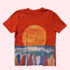 Remera manga corta de algodón naranja "Playa" Gap - 14A