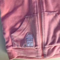 Campera rosa con detalles bordados e interior de algodón Baby Cottons - 6M - Comunidad Vestireta