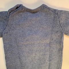 Sweater de hilo de algodón gris con "Osito" Zara - 9-12M - Comunidad Vestireta