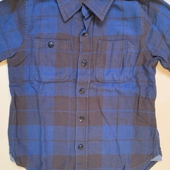 Camisa manga larga cuadrillé azul Gap - 4A - Comunidad Vestireta