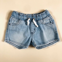 Short de jean celeste con cintura ajustable Mimo&Co - 3M - comprar online