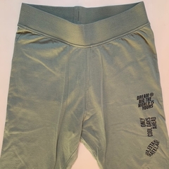 Pantalón de algodón verde con cintura elástica H&M - 10-11A - comprar online
