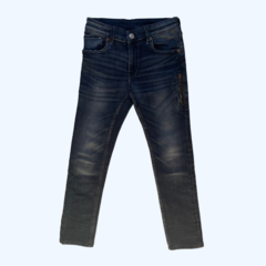 Pantalón de jean con cierre decorativo y cintura ajustable H&M *NUEVO* - 7-8A