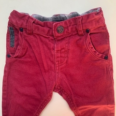 Pantalón rojo con cintura ajustable Zara - 12-18M - comprar online