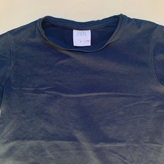 Remera manga larga de algodón azul Zara - 6A en internet