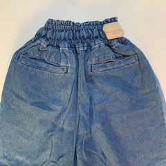 Pantalón de jean finito ancho con cintura elástica y detalles bordados Rapsodia - 12A en internet