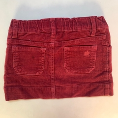 Pollera de corderoy roja con cintura ajustable BabyCottons - 6A en internet