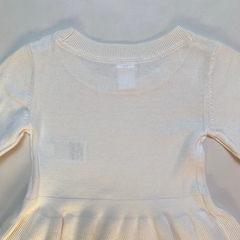 Vestido manga larga de hilo de algodon blanco Gap *NUEVO* - 18-24M en internet
