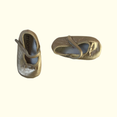 Chatitas balerinas doradas MioMio - 18 (11,5cm)