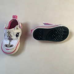 Zapatillas de lona blancas "Caballo" con velcro Converse - 20 (13cm) - comprar online