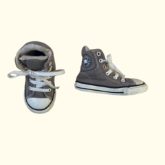 Zapatillas botitas de lona grises Converse - 22 (15cm)