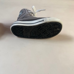 Zapatillas botitas de lona grises Converse - 22 (15cm) - comprar online