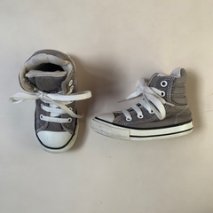 Zapatillas botitas de lona grises Converse - 22 (15cm) en internet