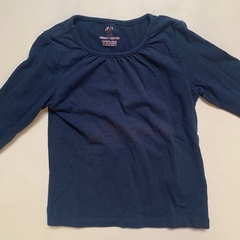 Remera manga larga de algodón azul H&M - 2-4A - comprar online