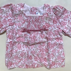 Camisola manga larga floreada BabyCottons - 9M - comprar online