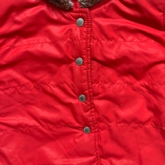 Campera de nylon roja con interior de corderito marrón Mimo - 3A en internet