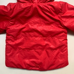 Campera de nylon roja con interior de corderito marrón Mimo - 3A - tienda online