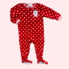 Body manga larga de polar rojo a lunares Koala - 18M