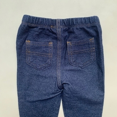 Pantalón de algodón simil jean con cintura elástica Carter's - 6M en internet