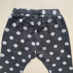 Pantalón de algodón gris a lunares con cintura elástica Zara - 12-18M en internet
