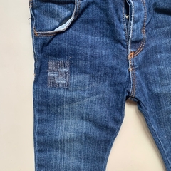 Pantalón de jean con cintura ajustable y detalles bordados Mimo - 9-12M en internet