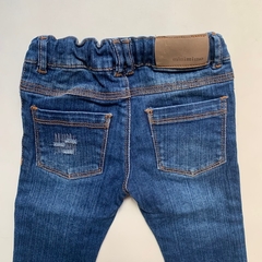 Pantalón de jean con cintura ajustable y detalles bordados Mimo - 9-12M - Comunidad Vestireta