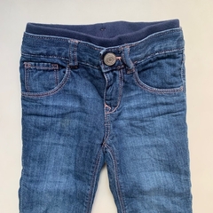 Pantalón de jean con cintura elástica e interior de polar Gap - 12-18M - comprar online