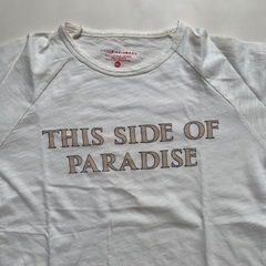 Remera manga larga de algodón blanco "This Side of Paradise" Little Akiabara *NUEVO* - 6A en internet