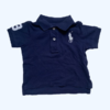 Remera manga corta estilo chomba azul Ralph Lauren - 12M