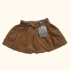 Pollera de corderoy marrón con cintura elástica Zara *NUEVO* - 9-12M