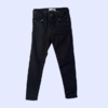 Pantalón de jean negro semi elastizado con cintura ajustable Zara - 7A