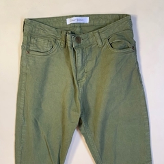 Pantalón de jean verde con cierres en las piernas Como Quieres - 12-13A - comprar online