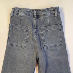 Pantalón de jean gris ancho semi elástizado Zara - 10A en internet